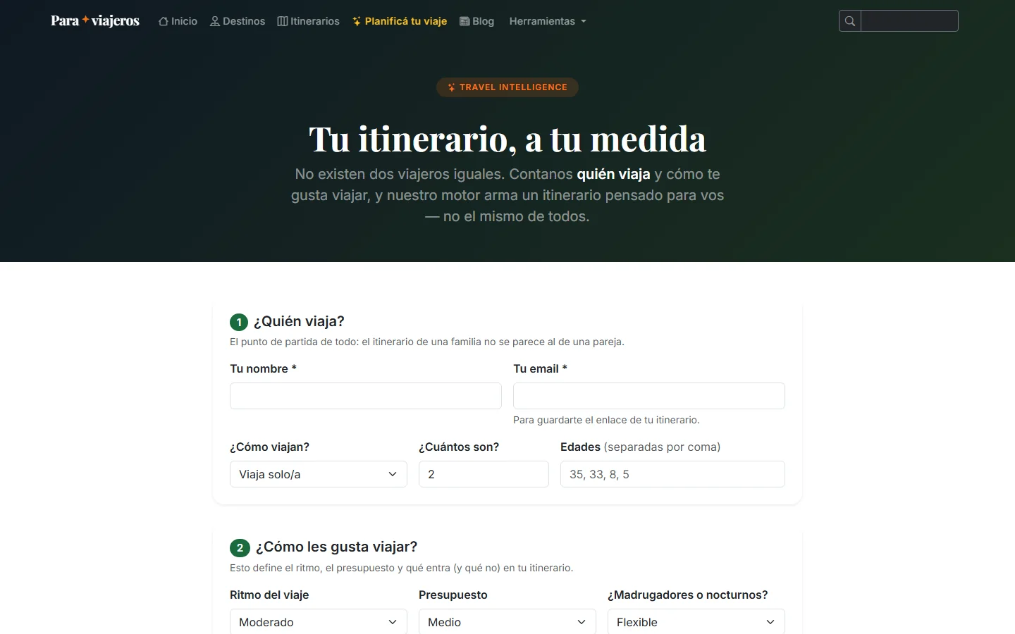 Planificador de viajes con IA