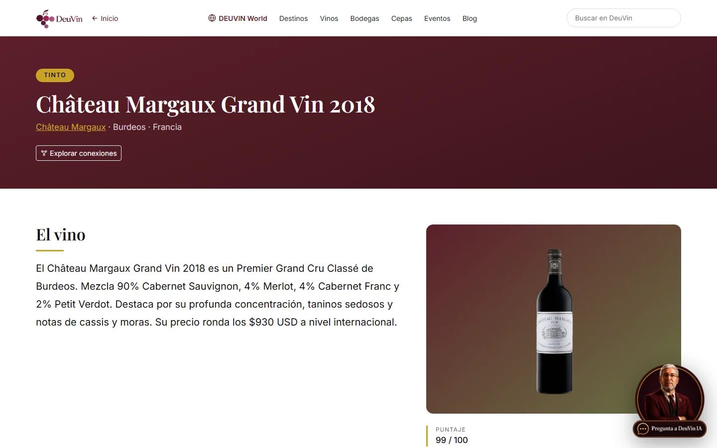 Ficha de un vino
